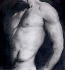 Darkly Waiting  1 41 50 Drawing Realism Graphite  Nude Male Esteban