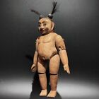 Antique Burmese Myanmar Folk Art Wooden Puppet Marionette Doll Ca 1940