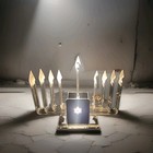 Vintage Mcm Jewish Star Acrylic Electric Hanakkuh Menorah Judaica Judaism Works 