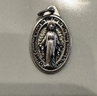 Holy Medal Miraculous Medal - Oxidized Die Cast Italian 1 Inch Medal From Italy