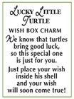 Ganz Mini Lucky Little Turtle Wish Box W card Opens Magnetic Closure 1  X 1 