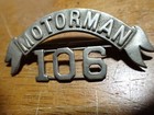 Vintage New York Railroad  Nycts Motorman Obsolete Badge 1940s  Bx 11 1