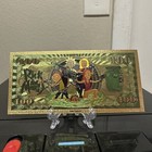 Gold Foil Plated Rick And Morty Banknote Warner Bros Cartoon Collectible
