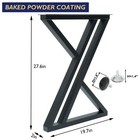 Metal Industrial Dining Modern Table Legs Desk Legs Base Cast Iron Welding Wr   