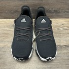 Adidas Kids Cloudfoam Pure Ih4903 Black White Gray Lace-up Sneaker Shoes Size 3