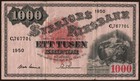 Sweden - 1950 - 1000 Kronor -  vg    co8123