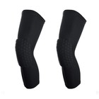 Sujayu Basketball Knee Pads  2 Pack Honeycomb Anti Collision Leg X-large Black