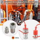 1 2  Ag Hydraulic Quick Connect Couplers Couplings  Poppet Pioneer Style 4 Sets