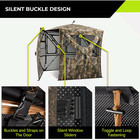 Tidewe Vis360 See Through Hunting Blind 4 Panel Silent Camo Deer Blind  2-3 Pers