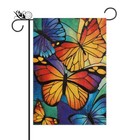 Butterfly Decor - Spring Butterfly Garden Flag Decorations Burlap Welcome 