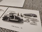 Tesla Model S And Model X Franz 2007 Authentic Sketch Drawing Print Artwork 