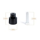 2x Protective Sliders Crash Bar End Balls Engine Guard Protector M12 For Harley