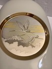 Chokin Japan Vase-art 24kt Gold Decorated Ducks  Birds 10    With Box Vintage