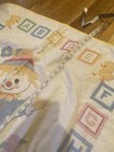 Vintage Cross Stitch Hand Embroidered Baby Quilt Crib Blanket  jack In The Box 