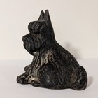 Cast Iron Scottish Terrier Scottie Dog 1930s Still Coin Bank W  Original Stopper