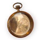 Case Only - Antique  monitor  20y Gf 14s Engraved Open Face Pocket Watch Case