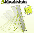 7x4 Ft Volleyball Rebounder Net  5-angle Adjustable With Steel Frame   High-tens