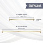 Swivel Sash Curtain Rods With Brass Finish  Set Of 4  hardware Included  - Adjus