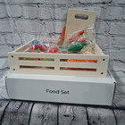 32 Piece Magnetic Kids Wooden Colorful Play And Learning Food Set