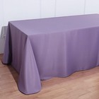 Amethyst Polyester 90x156  Rectangle Tablecloths Wedding Home Linens Sale