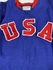 Vintage Athletic Knitware  hialeah  Fl  Team Usa  30 Hockey Jersey  size M-l 