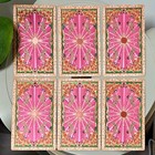 Waterproof Pet Tarot Cards 78 Card Deck Pink Rose Gold Foil Tarot With Box