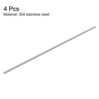 4 Set M4 X 250mm Fully Threaded Rod 304 Stainless Steel Right Hand Threads