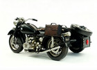 41cm Handmade Wwii German R71 Sidecar Motorcycle Tin Metal Reproduction Model