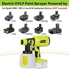 Cordless Hvlp Paint Sprayer Compatible With Ryobi 18v One  Battery 200w High 