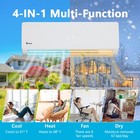 27000 Btu 2 Zone Ductless Mini Split Air Conditioner With Heat Pump 2 X 12000btu