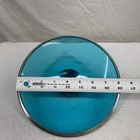 Preferred Stock Turquoise Teal Glass Lid 8 25 Inch Stainless Steel Rim Round