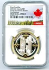 2025  1 Canada Gilt Silver Dollar Proof Ngc Pf69 Tomb Of The Unknown Soldier Fr
