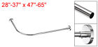 Stainless Steel L Shaped Corner Shower Curtain Rod 28 -37  X 47 -65 