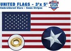American Us Flag Heavy Duty Nylon Double Stitching Embroidered Usa 3x5ft Us Gift