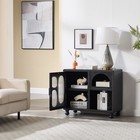 31 5inches Sideboard Buffet Cabinet With Storage Soft Closing Door Hinges Accent
