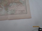 Europe Color Map 1884 Chambers Maps Over 130 Years Old Free Ship