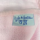 Kyle   Deena Pink 3 Embroidered Flowers Baby Blanket 30 X 30  Lovey Security 