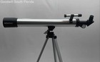 Vivitar Gray Black Lightweight Refractor Telescope With Adjustable Tripod Stand