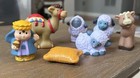 Lot 7 Fisher Price Little People Wiseman Camel Cow Sheep Manger Nativity Barn