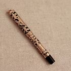 Antique Conklin Gold Filled Filigree Fountain Pen 14k Overlay Crescent Filler  2