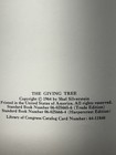The Giving Tree Hardcover Book By Shel Silverstein Vintage 1st Edition 1964 Fair