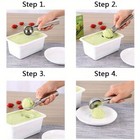 Ice Cream Scoop Stainless Steel With Easy Trigger Cookie Watermelon Dough Spoon