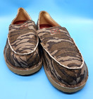 New Twisted X Men s Size 12 Lightweight Slip-on Loafers Camo Mossy Oak Green