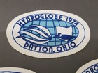 Vintage 1974 Hydroglobe Dayton Ohio  Divisional Boat Racing Patch - Lot Of 3
