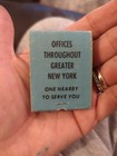 Vtg Chase Manhattan Bank Matchbook Rare Htf 70s 70s Cartoon Banking Nyc History