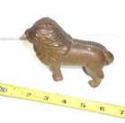 Antique Standing Lion Cast Iron Coin Still Bank