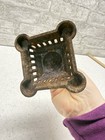 Antique vintage Cast Metal Receipt Holder Ornate Art Deco