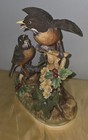 Andrea By Sadek  group Of Robin  Porcelain Figurine Made In Japan- Mint