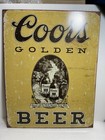Coors Golden Beer Retro Style Beer Sign Tin Tacker  Golden Colorado