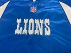 Vintage Authentic Reebok Nfl Lions On Field Pullover Windbreaker Rare  Large
